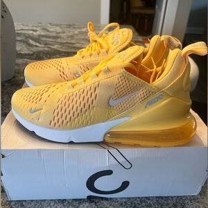 Womens Nike Air Max 270 Yellow Sneakers